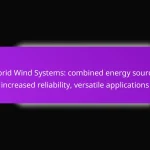 Hybrid Wind Systems: combined energy sources, increased reliability, versatile applications