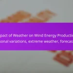Impact of Weather on Wind Energy Production: seasonal variations, extreme weather, forecasting