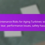 Maintenance Risks for Aging Turbines: wear and tear, performance issues, safety hazards
