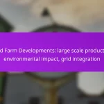 Wind Farm Developments: large scale production, environmental impact, grid integration