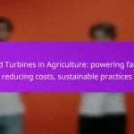 Wind Turbines in Agriculture: powering farms, reducing costs, sustainable practices